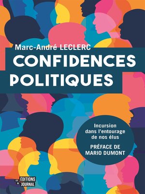 cover image of Confidences politiques